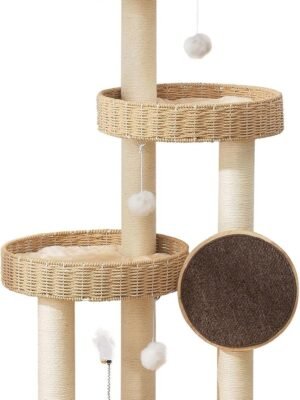 Solid Wood Cat Tower