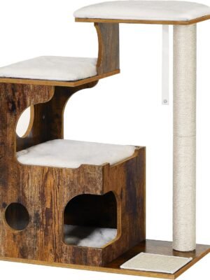 Cat Tower with 3 Beds and Cave